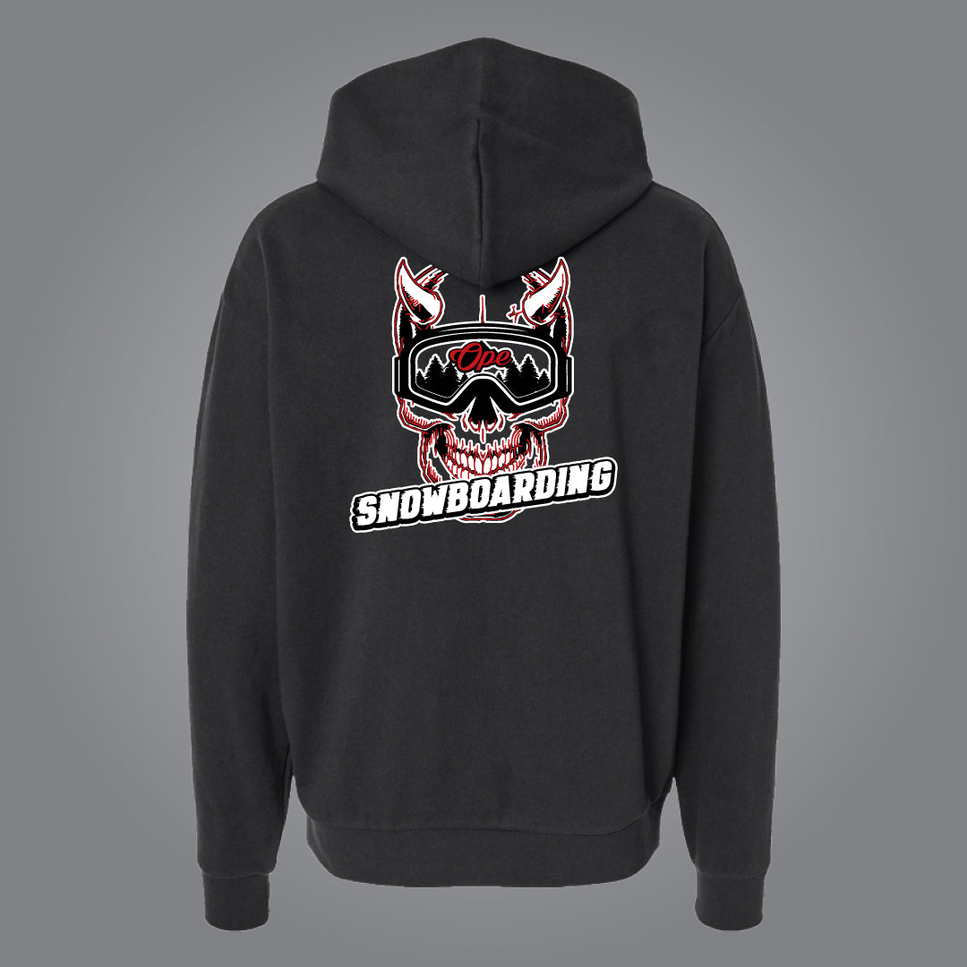 Snowboard Skull Hoodie