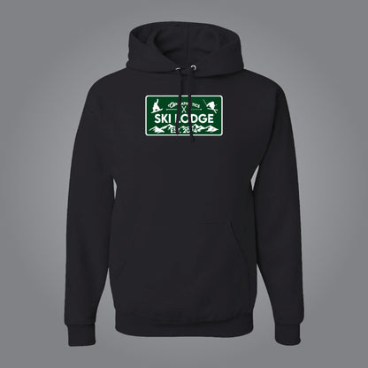 Green Ski Lodge Hoodie