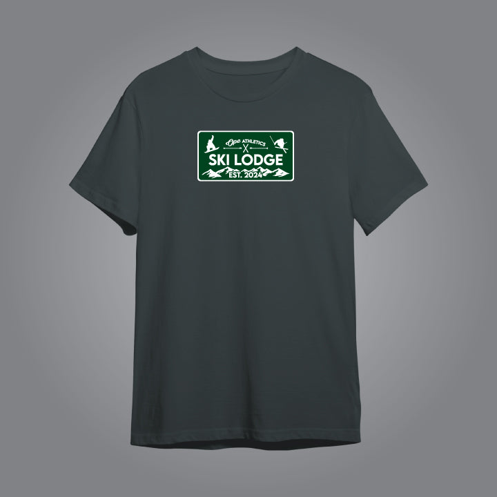 Green Ski Lodge Tee