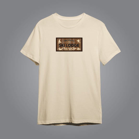 Wooden Ski Lodge Tee